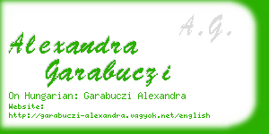 alexandra garabuczi business card